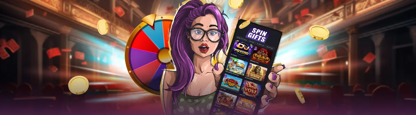 Bannière promotionnelle Spin Gifts sur Lucky31